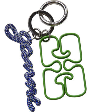 Ganni Strass Signature Keyring