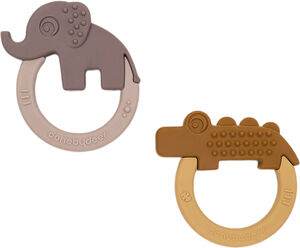 Biderangle 2 stk Deer friends Mustard/Pudder
