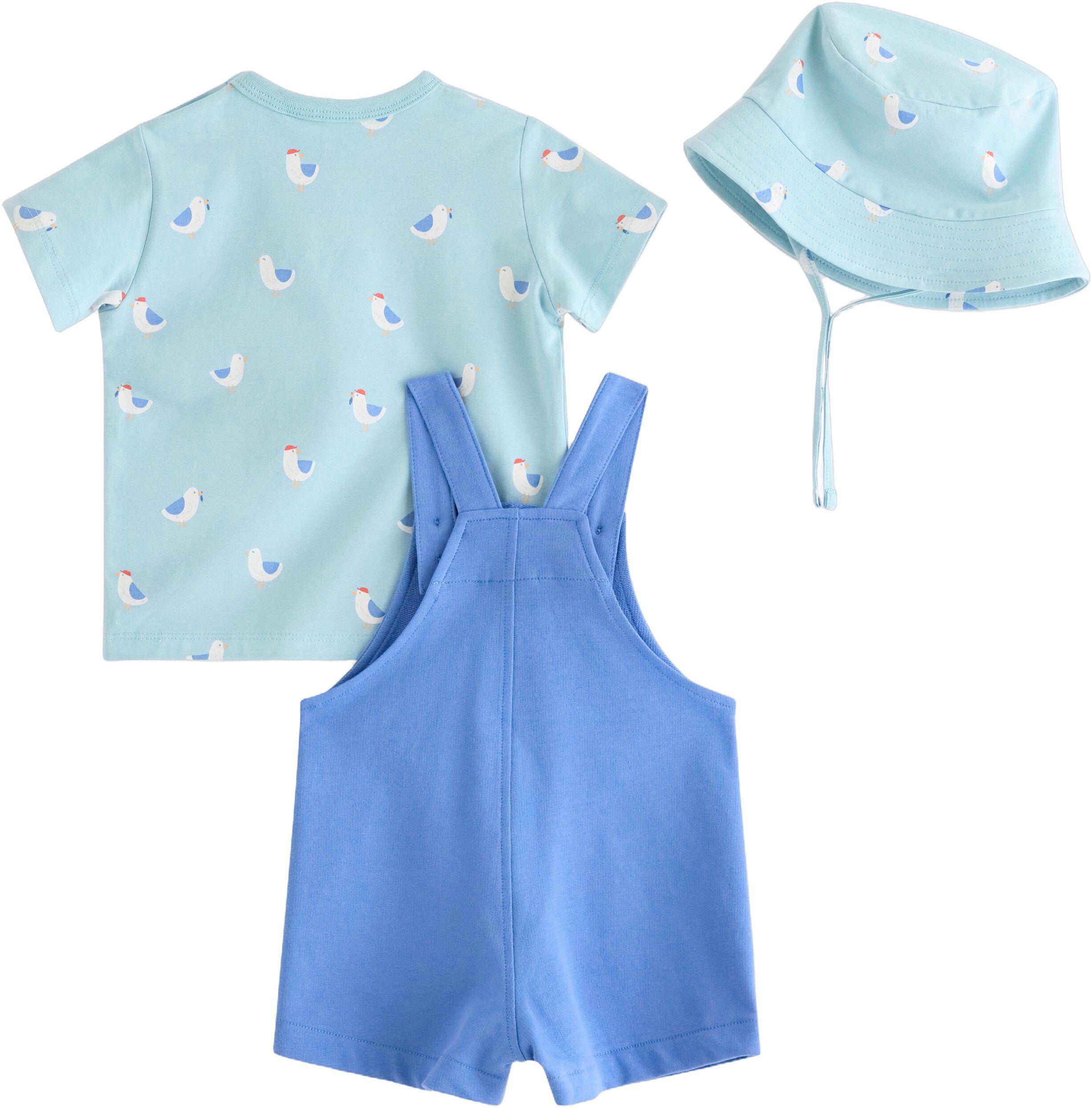 Latzhose i myk jersey, kortermet to