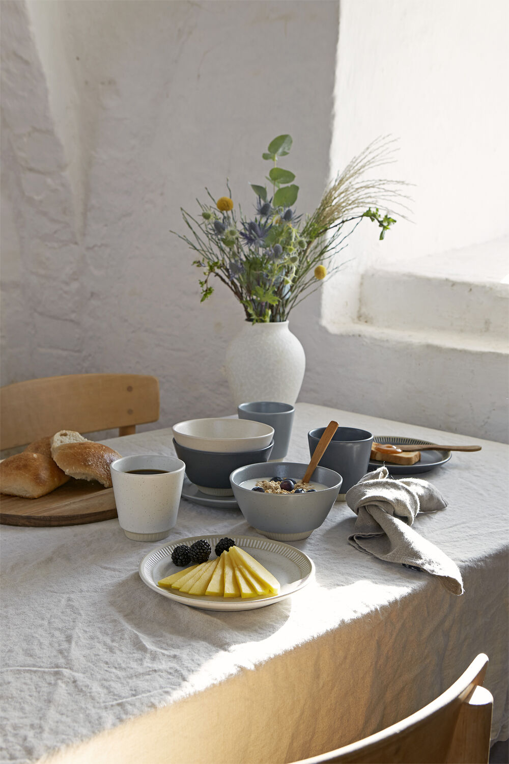 Knabstrup Colorit, tallerken, sand, &Oslash;19 cm