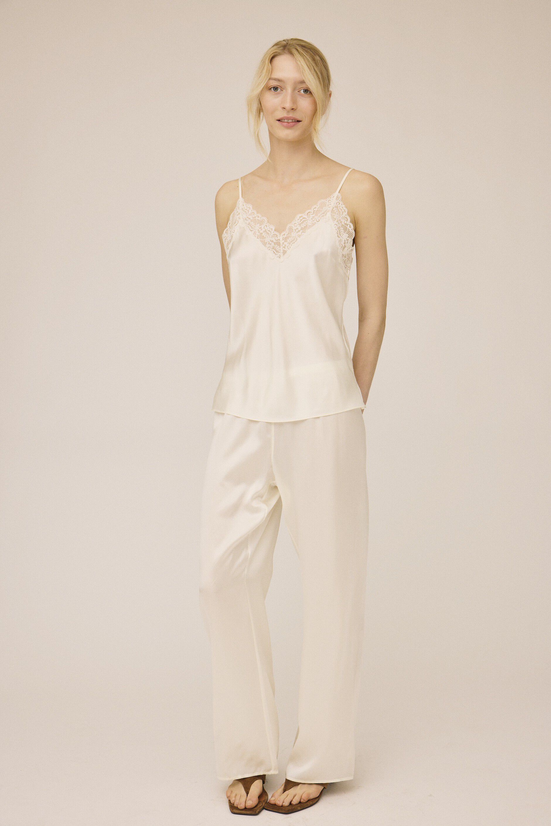 Moon 2 G - Regular Pyjamas Trousers, 100% Silk