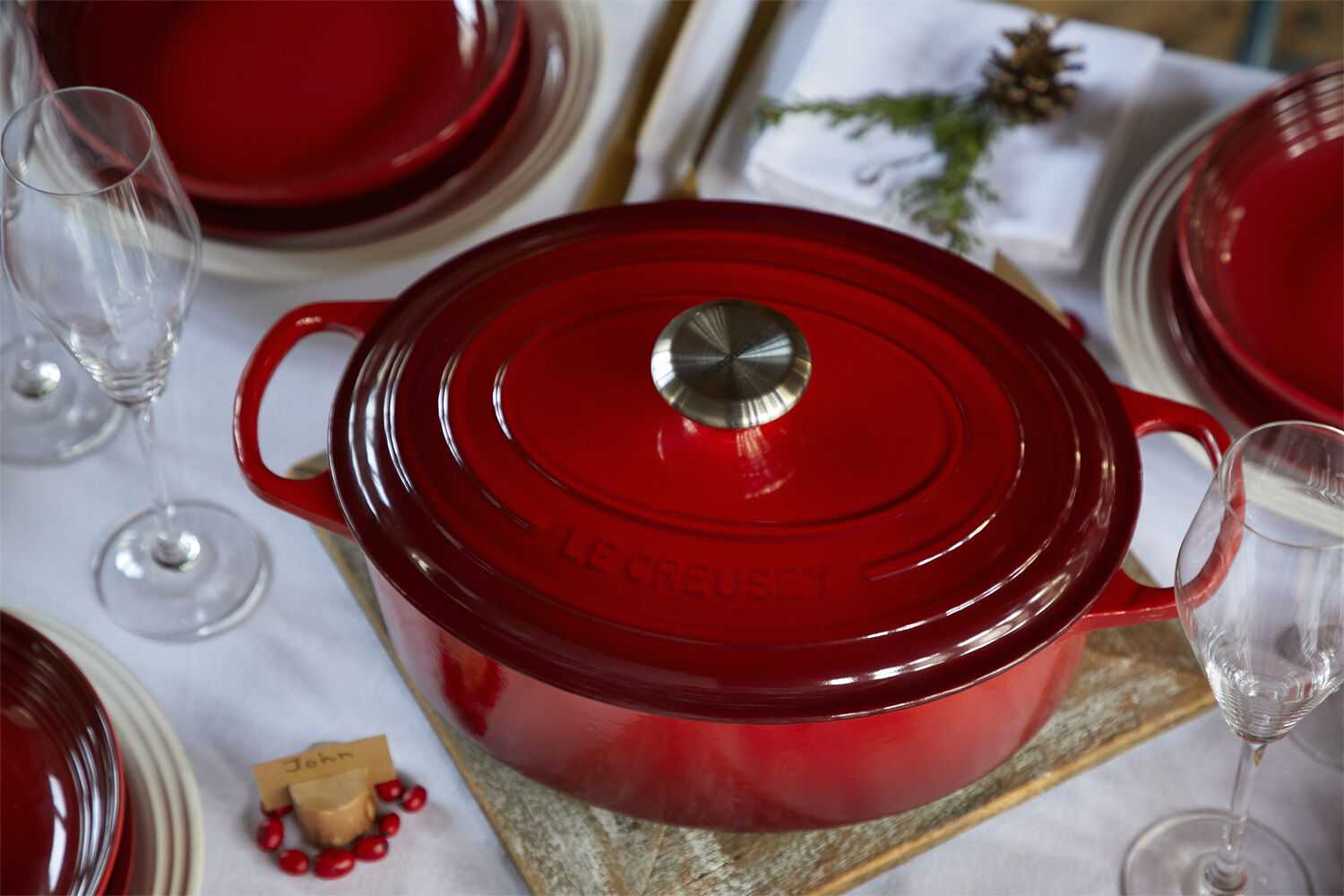 Oval st&oslash;bejernsgryde 6,3L Cerise