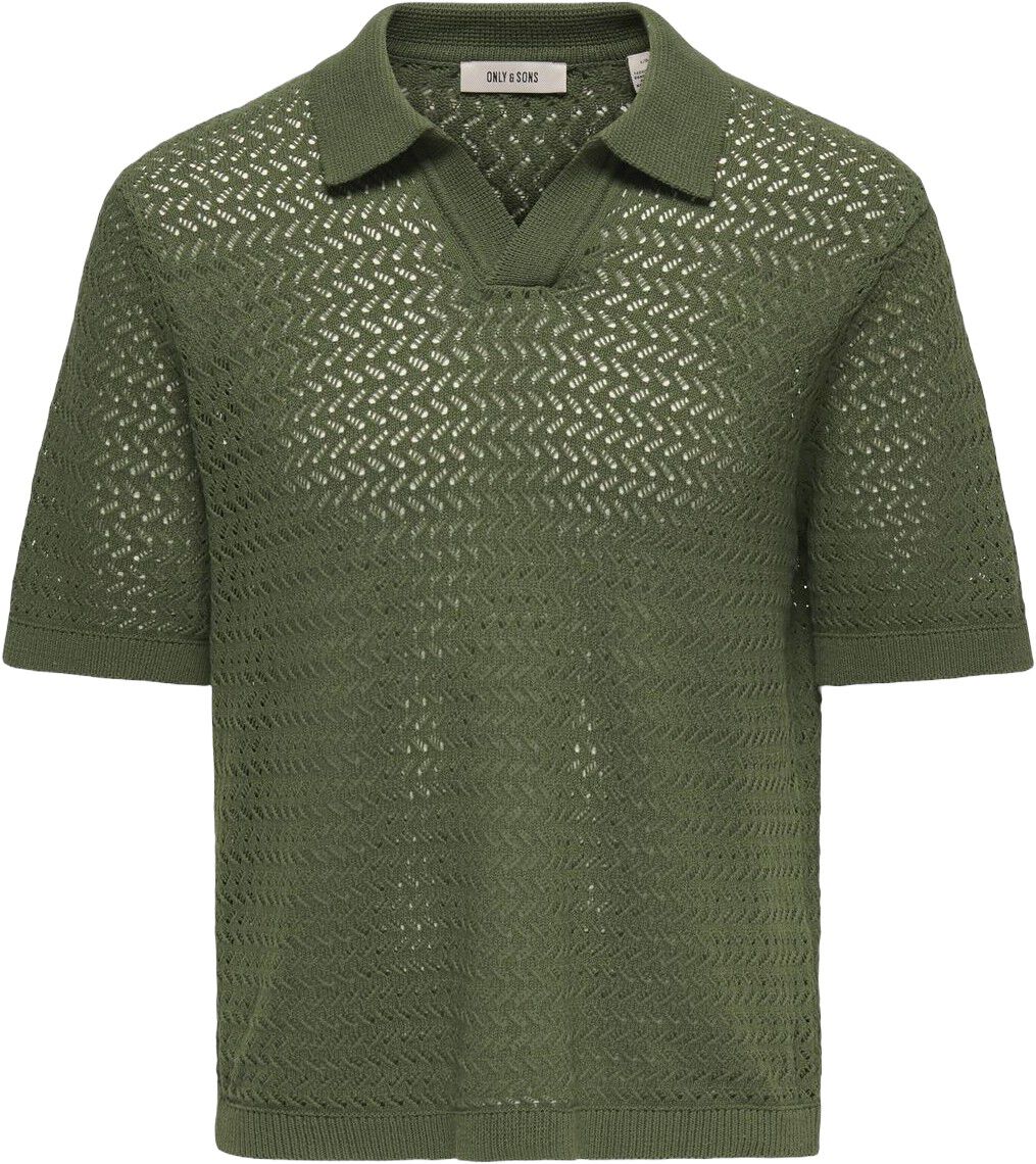 ONSNYLE 5 SS SPLIT POLO KNIT