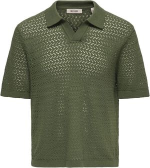 ONSNYLE 5 SS SPLIT POLO KNIT
