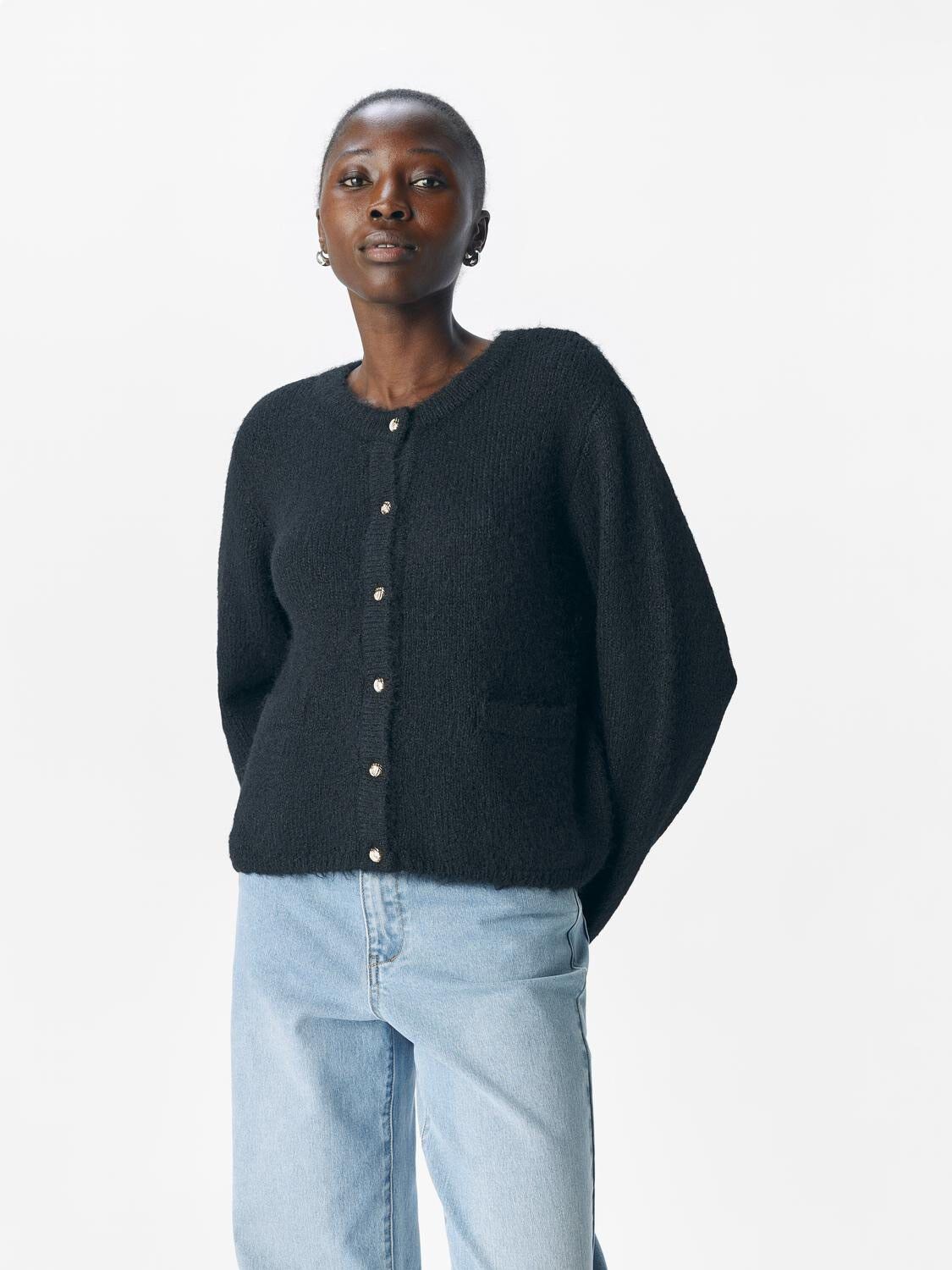 OBJSAGGIA RE L/S KNIT CARDIGAN NOOS