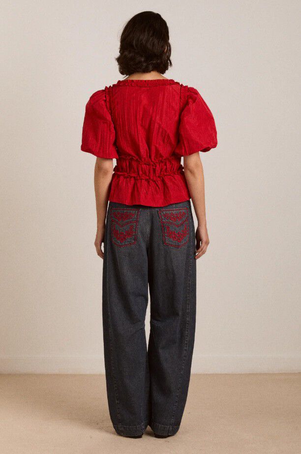 EVERLY RUFFLE BLOUSE