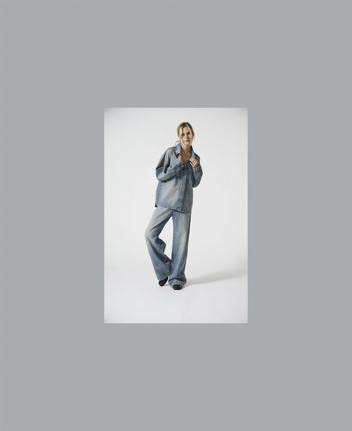 ONLEMMIE LS OVS RHINST SHIRT DNM TA