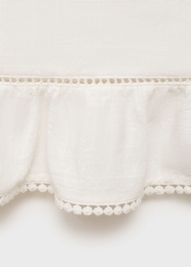 Lace embroidered top