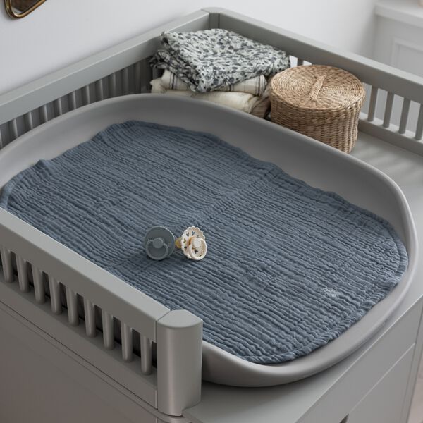 Pusleunderlag 6-lag, 2 stk. , muslin, blue