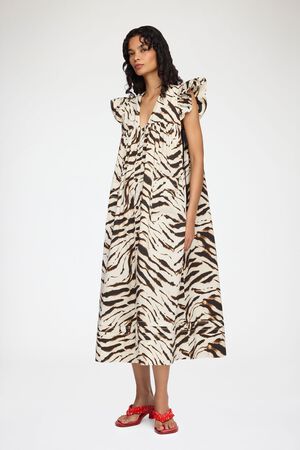 Printed Stretch Cotton Angel Long D