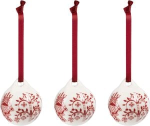 Taika orn. 5cm granatr&oslash;d 3stk