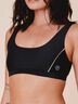 Agung Colorblock sporty bikini top - Nero