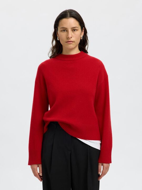 SLFCILLE LS KNIT O-NECK