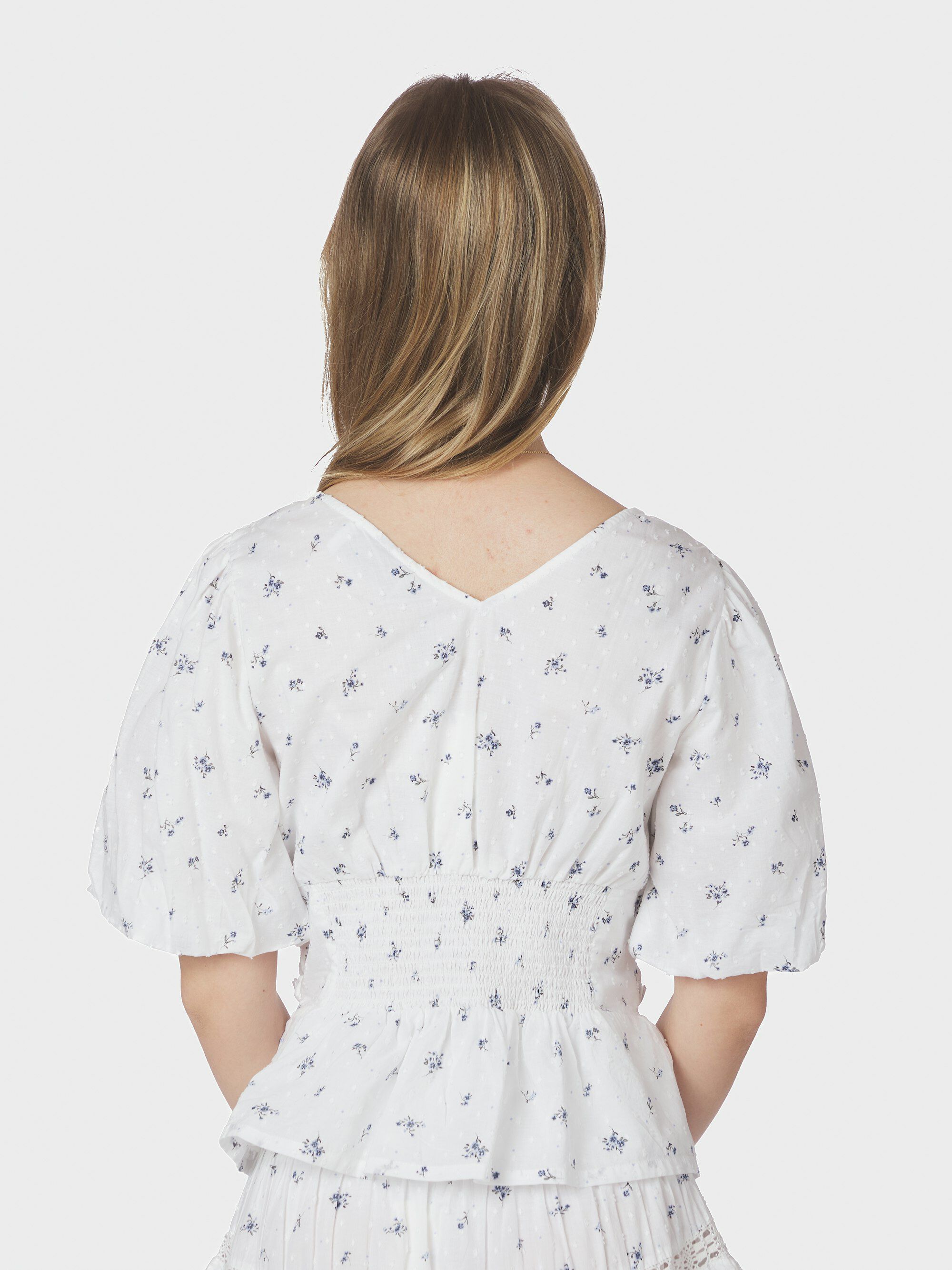 Sapura Flower Dobby Blouse