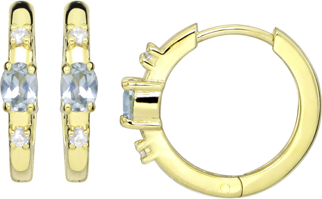 Huggies aqua creoler - Forgyldt