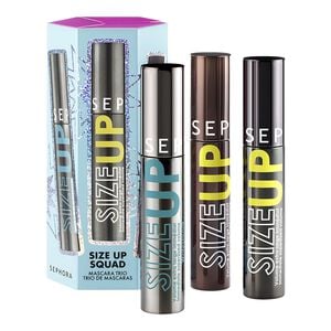 SIZE UP SQUAD - 3 mascaraer: sort, brun og vandfast