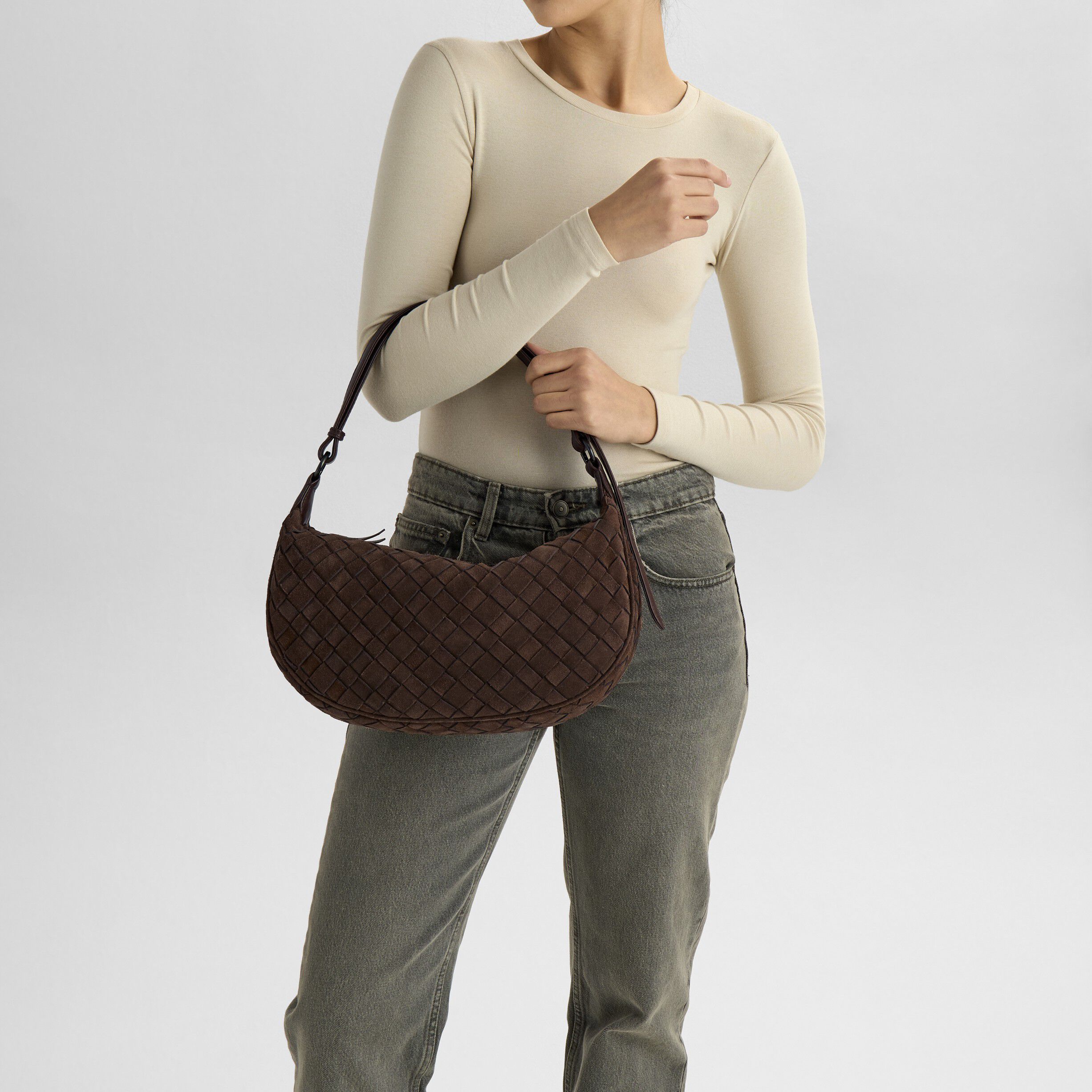 Musembg Bag, Suede Weave