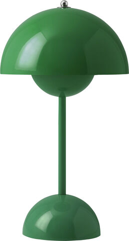 Flowerpot Portable Lamp VP9, Signal Green, Magnetic Charger