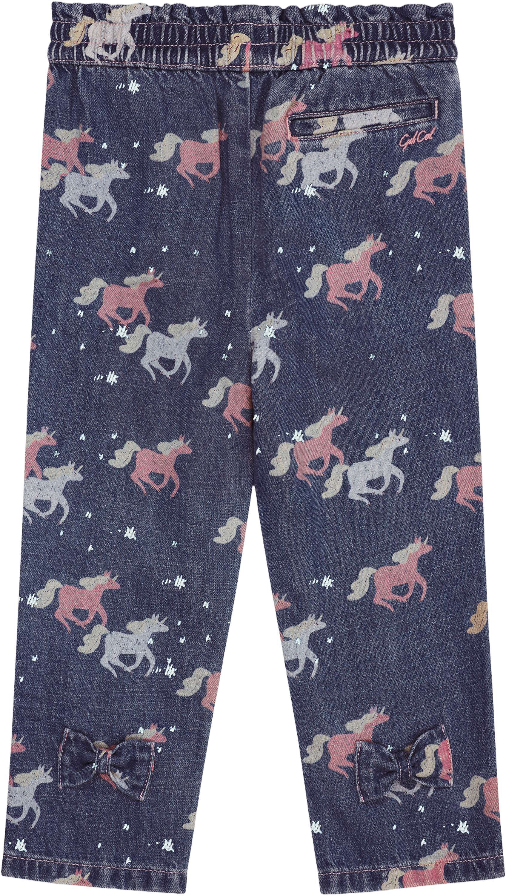 Unicorn Denim Jeans Frill at Waist