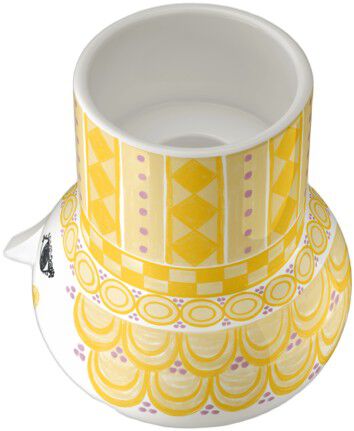 Olga Lysestage H9 cm gul