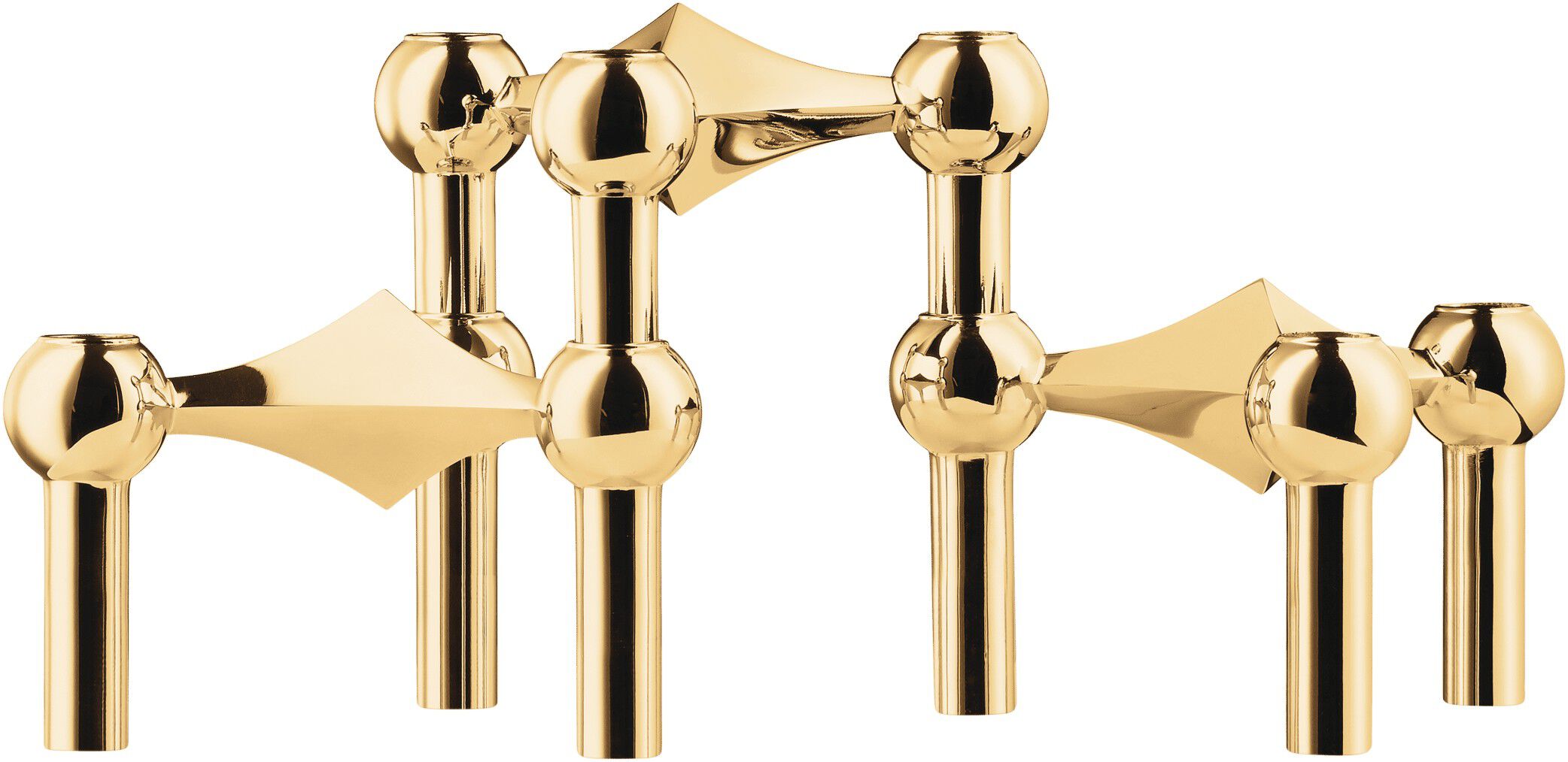 STOFF Nagel&reg; 3-pak lysestage messing