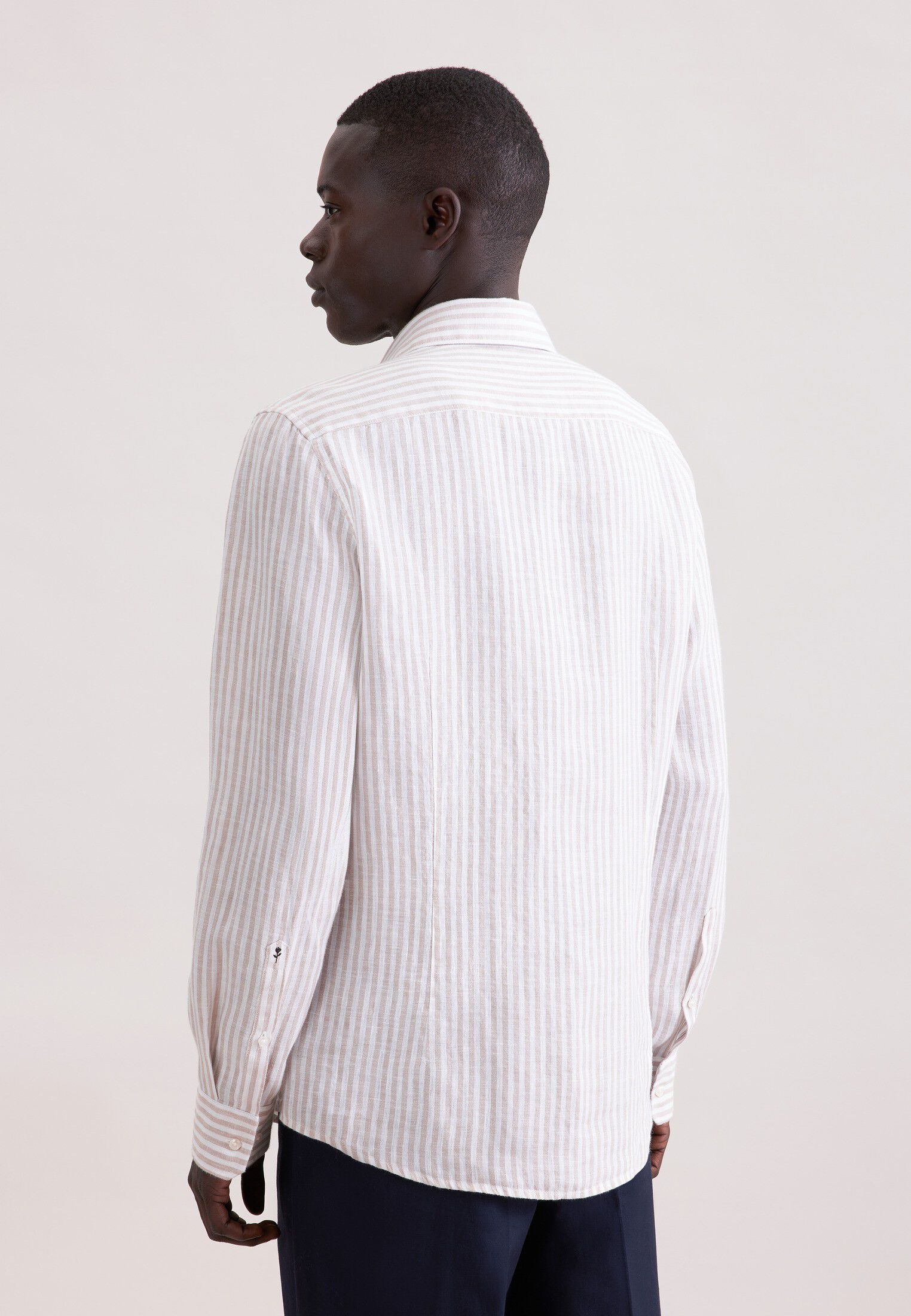 Linen shirt Slim 1/1 Kent-Collar Stripes