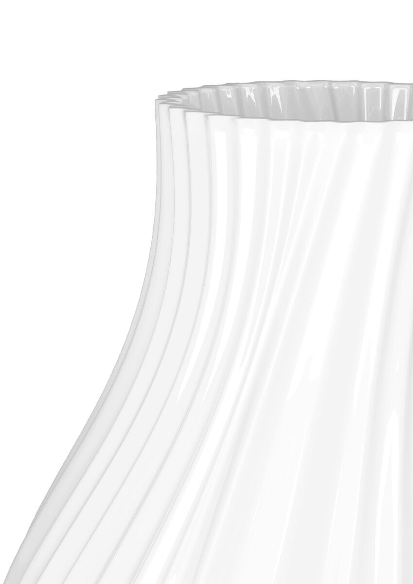 Twist Vase H18 cm hvid porcel&aelig;n