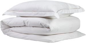 Egyptisk sengesæt 140x200 White/Beige