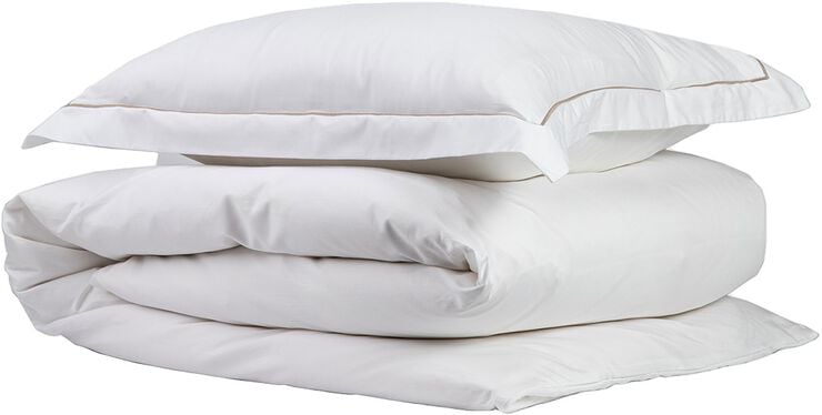 Egyptisk sengesæt 140x200 White/Beige