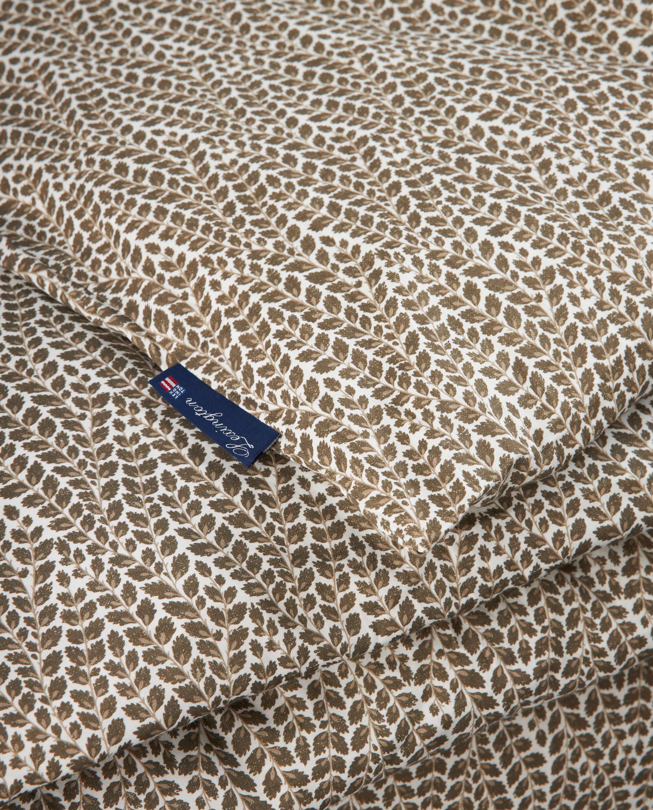 Leaf Vines Printed Cotton Sateen Bed Set