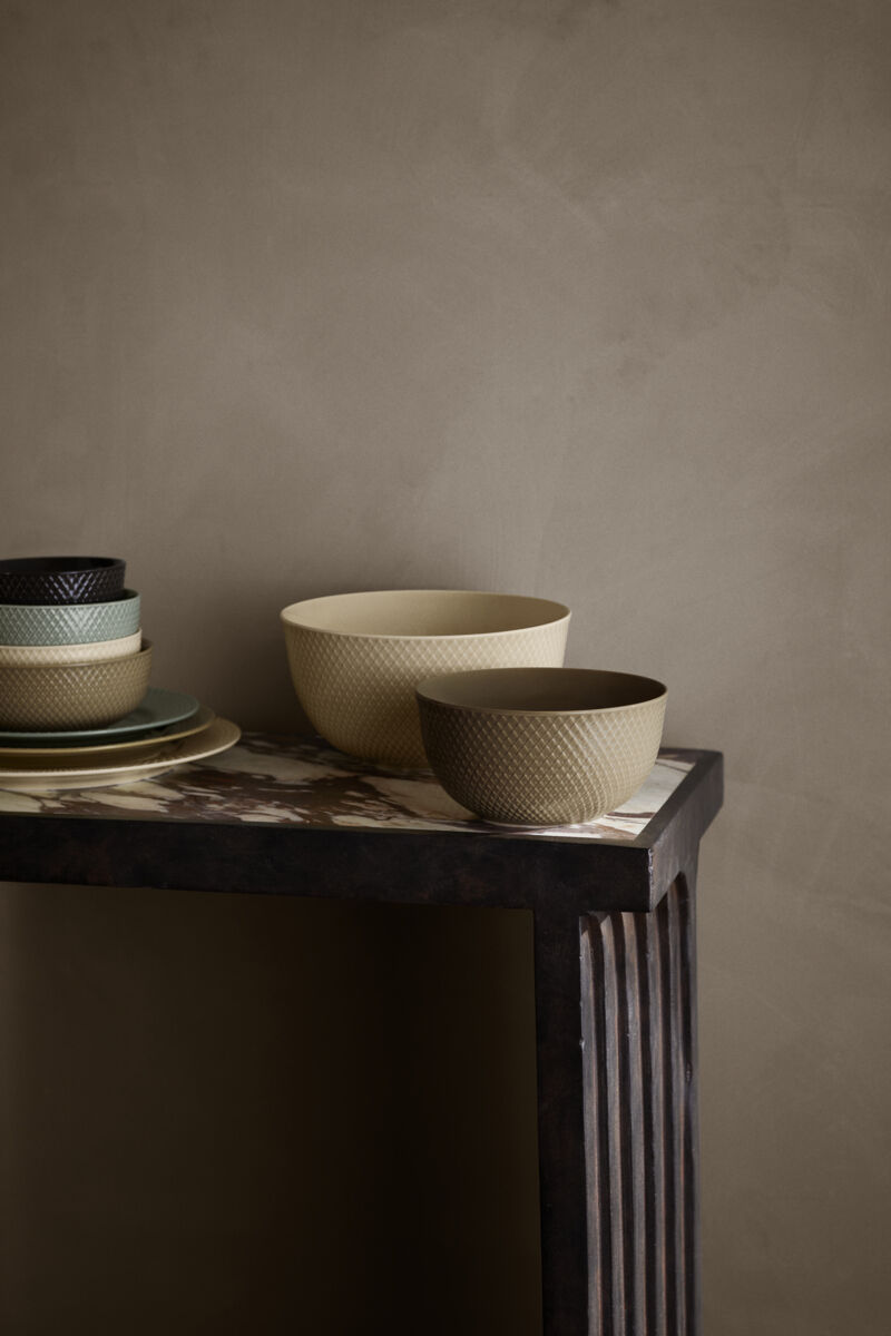Rhombe Earth Serveringssk&aring;l &Oslash;22 cm marble