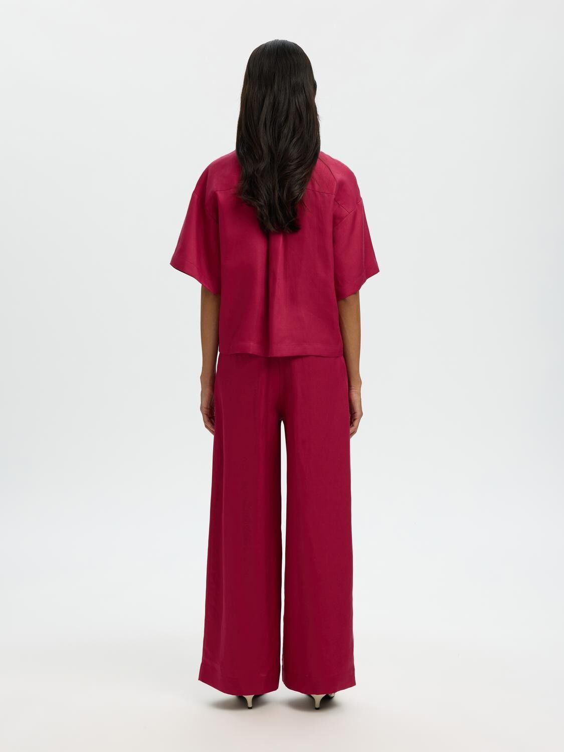 SLWLYRA 2/4 BOXY LINEN BLEND SHIRT