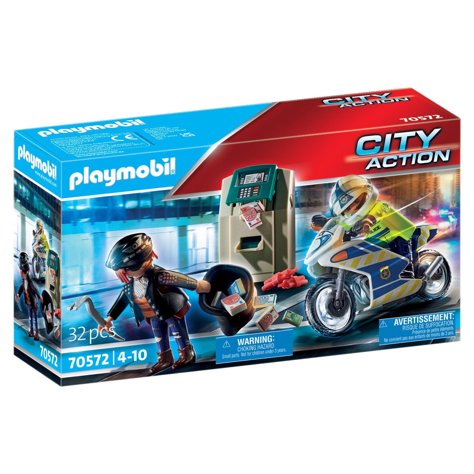 Police motorcycle: pursuit of the money