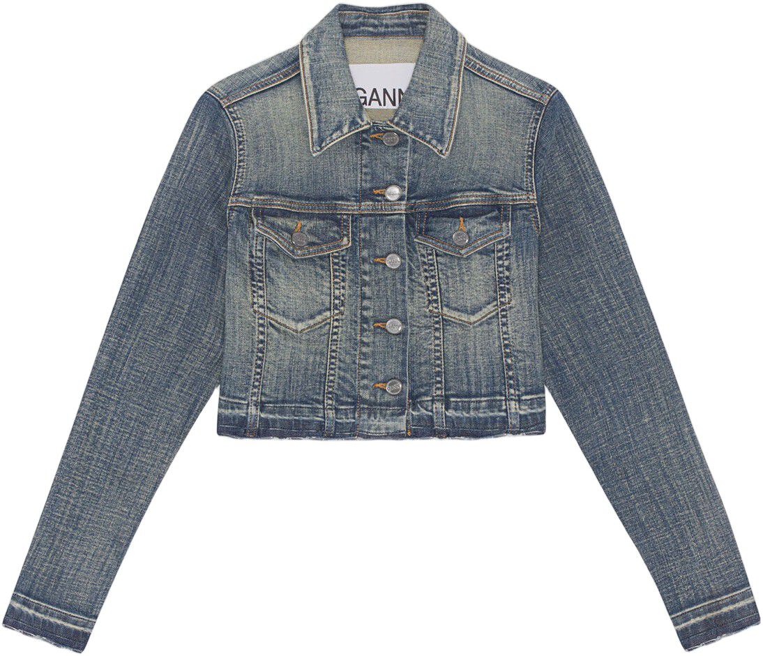 Tint Edge Denim Cropped Jacket