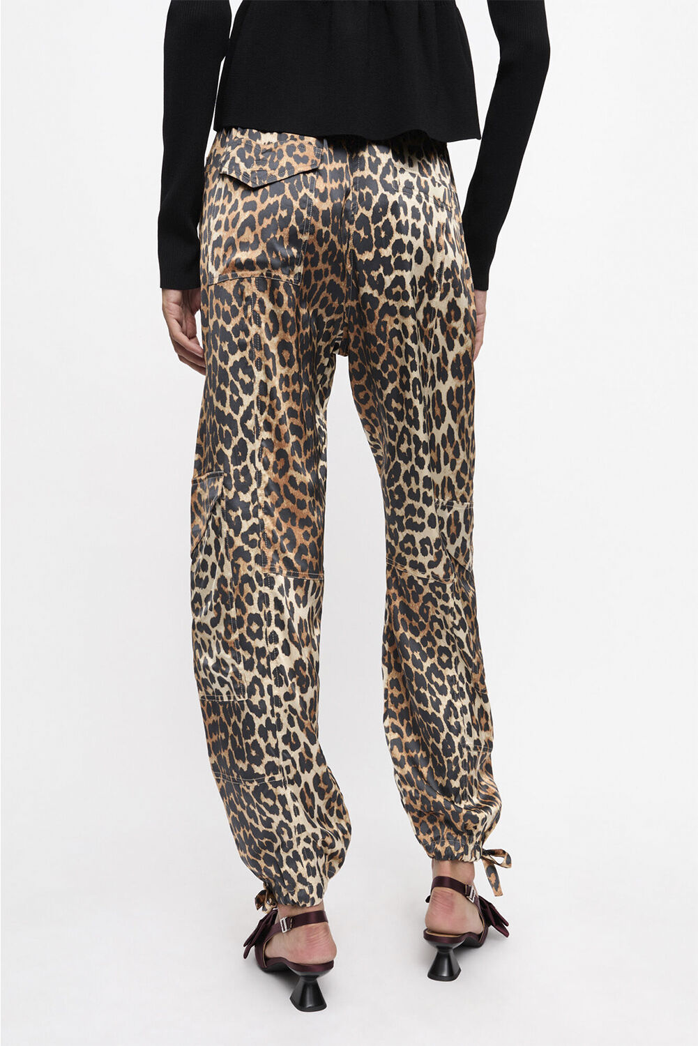 Printed Satin Pants