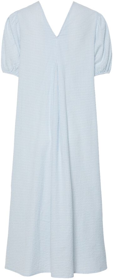 PCALMA 2/4 V-NECK MIDI DRESS WVN D2