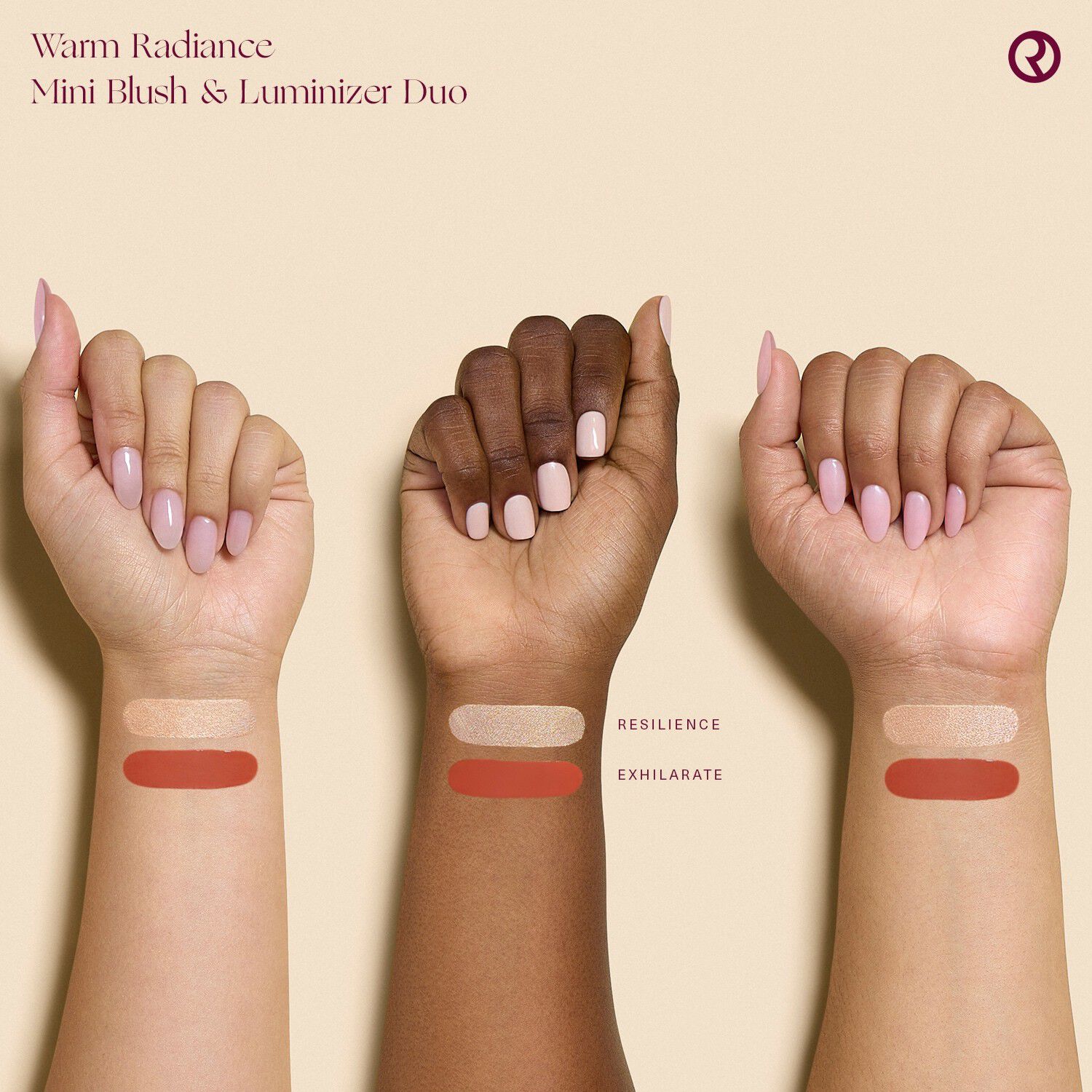 Warm Radiance Mini Blush & Luminizer Duo  Mini duo med blush og highli