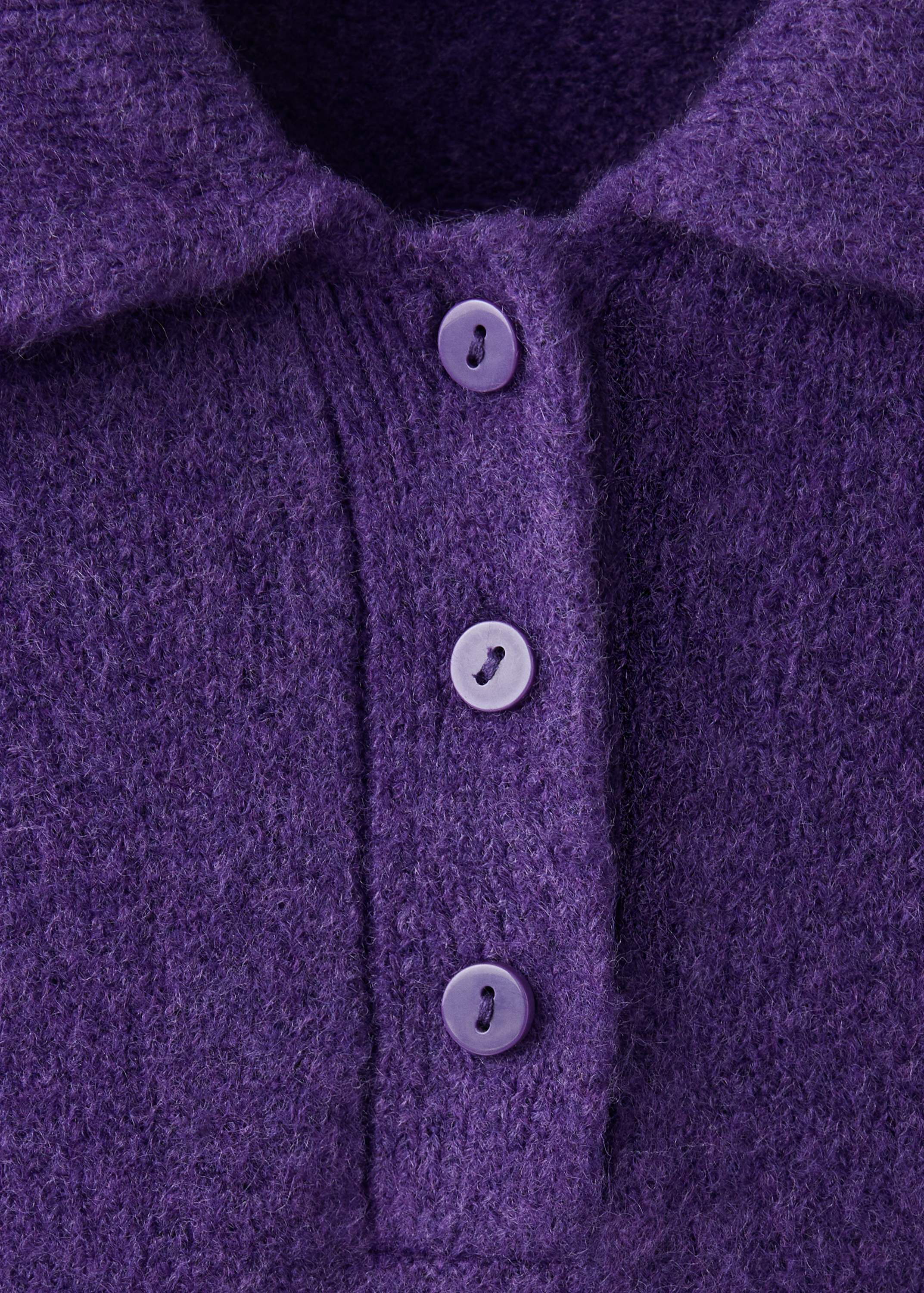 Knitted polo-neck sweater
