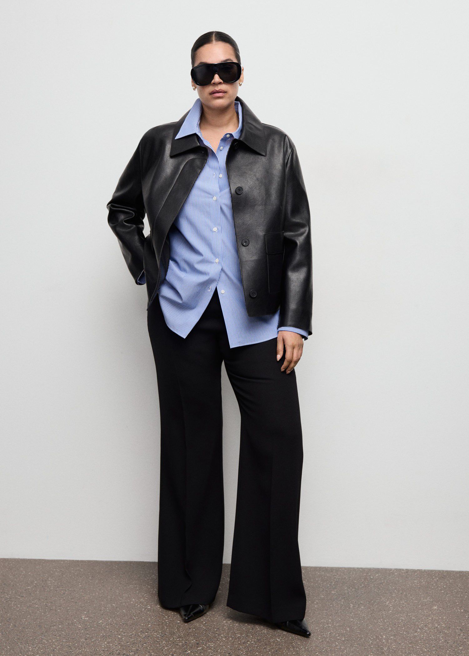 Cotton and lyocell blend straight s