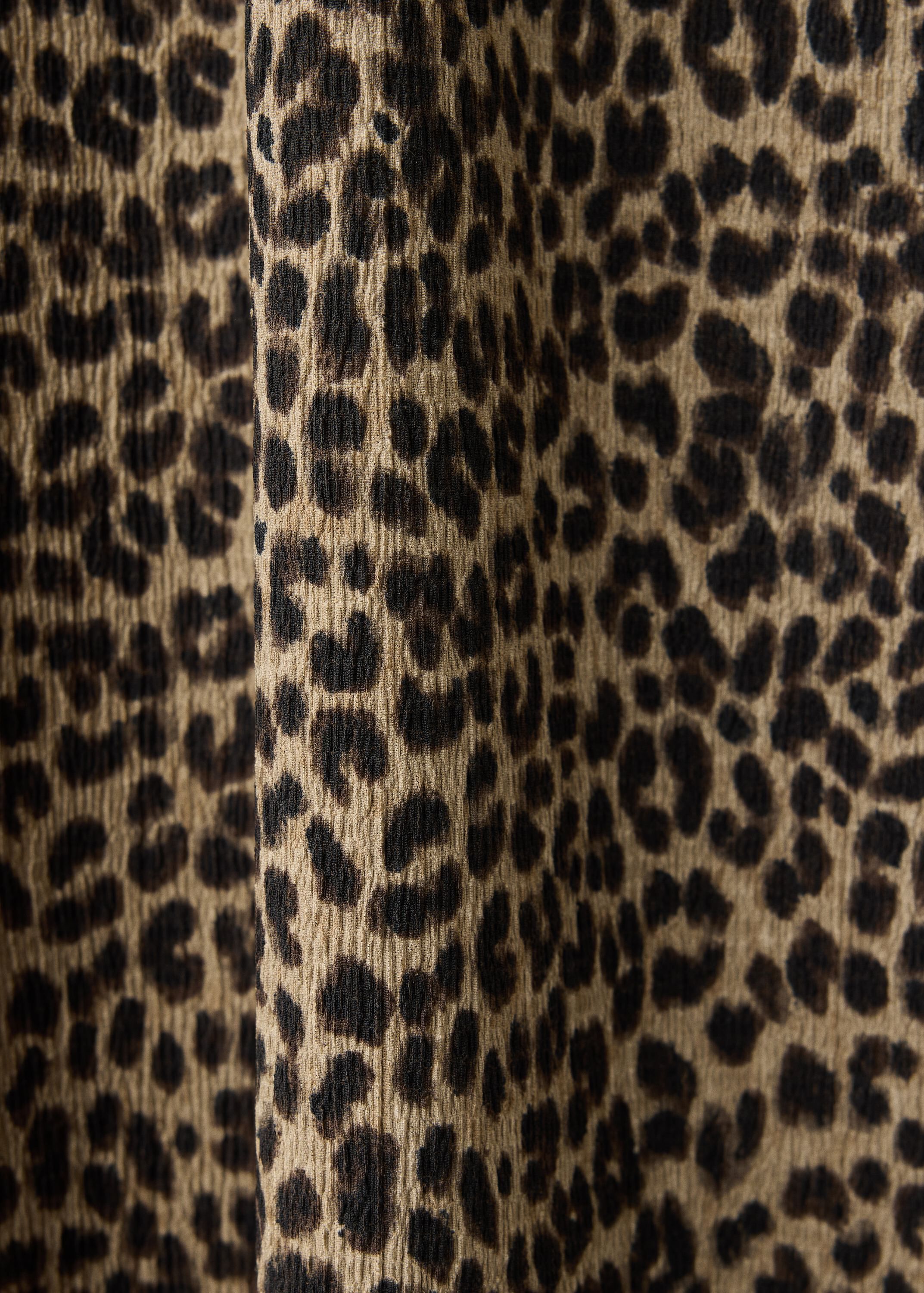 Textured dress with gathered detail