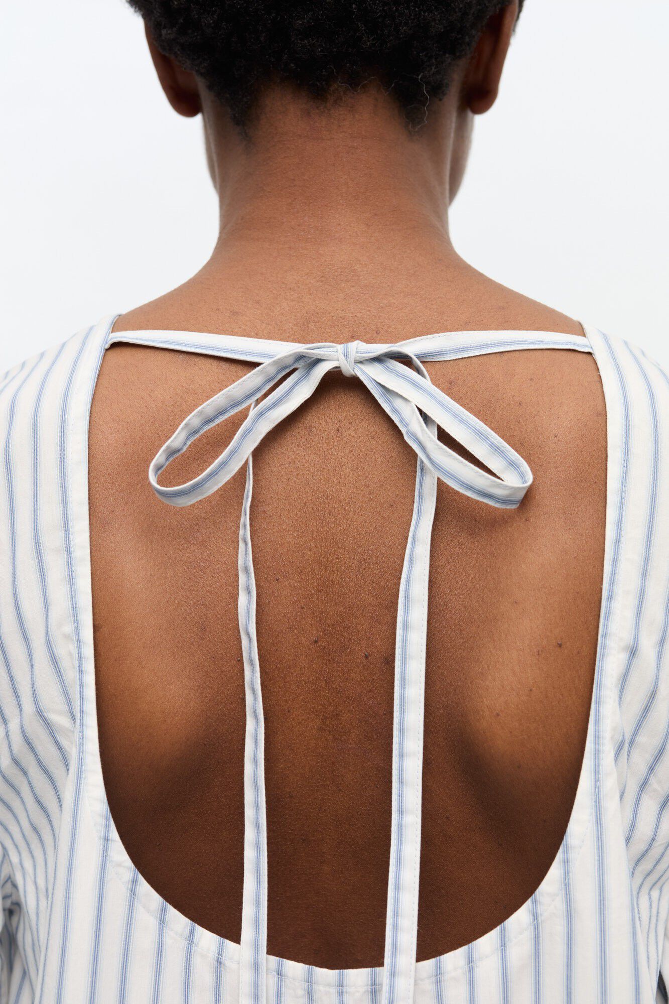 Stripe Cotton Mini Dress