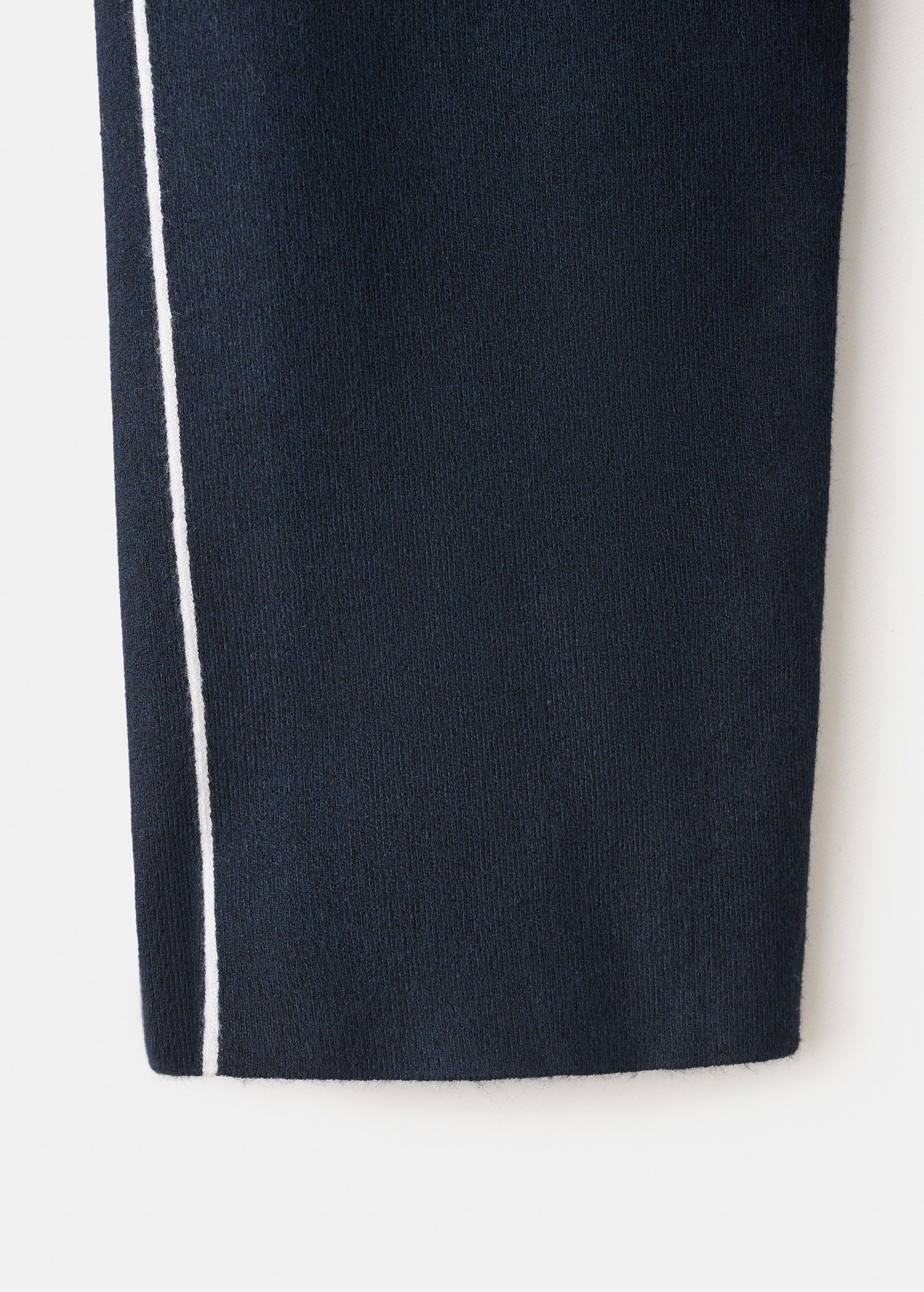 Zip neck contrast-stripe sweater