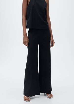Cropped palazzo trousers