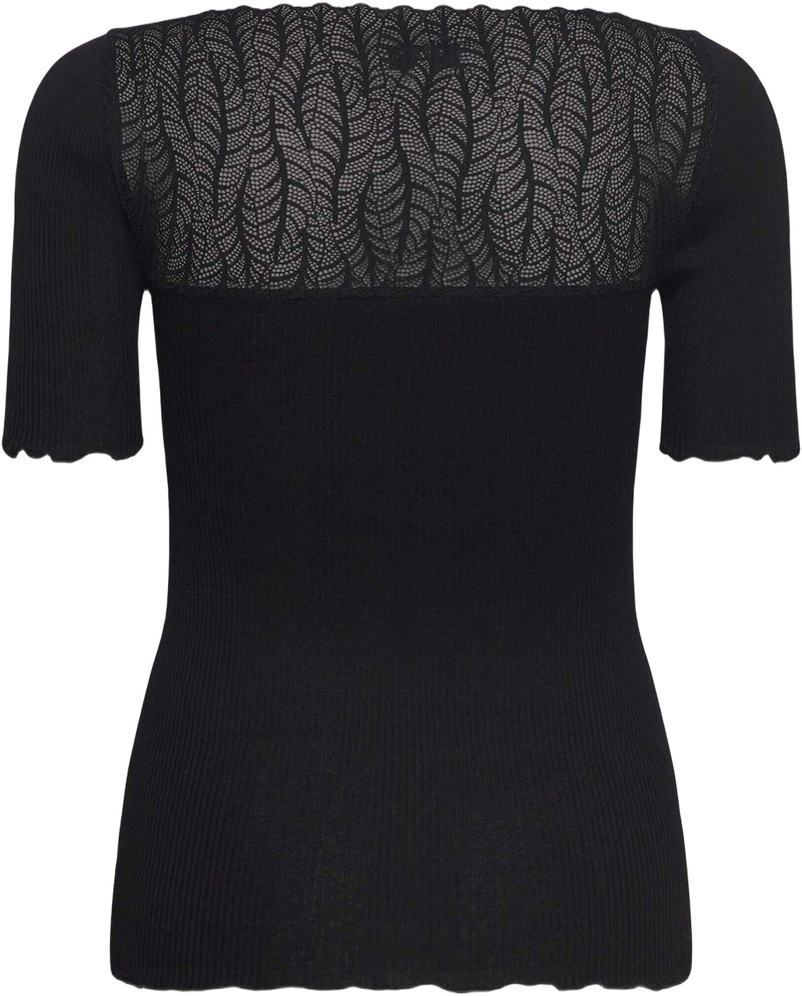 RWBeatha Silk 2/4 SS Boatneck Lace T-shirt