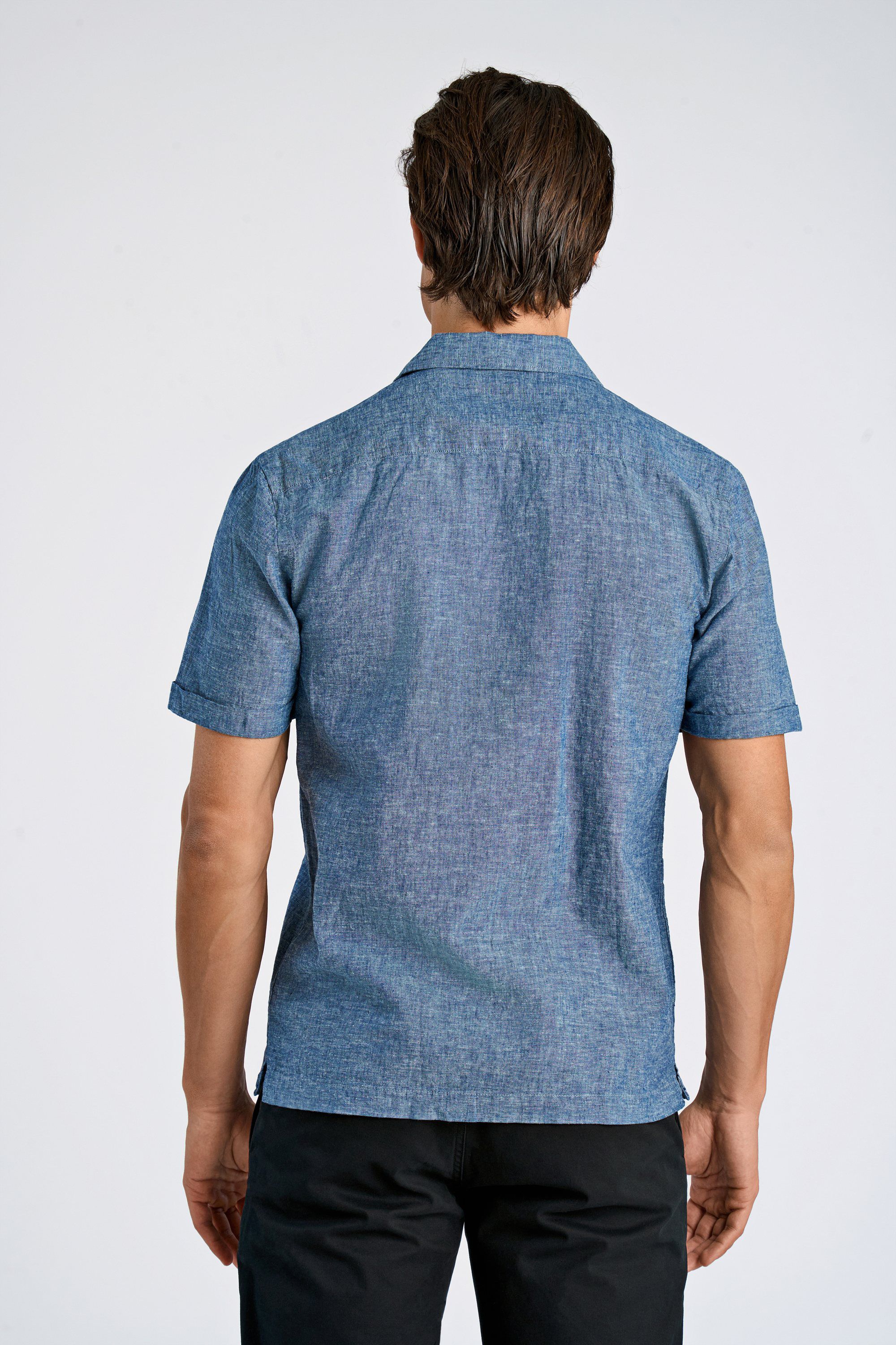 Cotton/linen resort shirt S/S