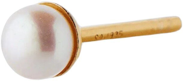 Tres Petite Pearl &Oslash;rering -Forgyldt