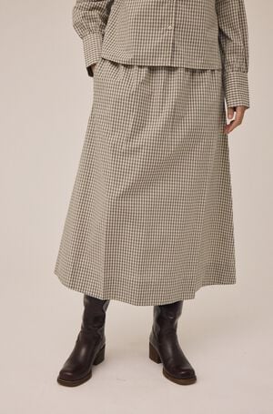 Ellen 2 Check Skirt - 100% Cotton GOTS