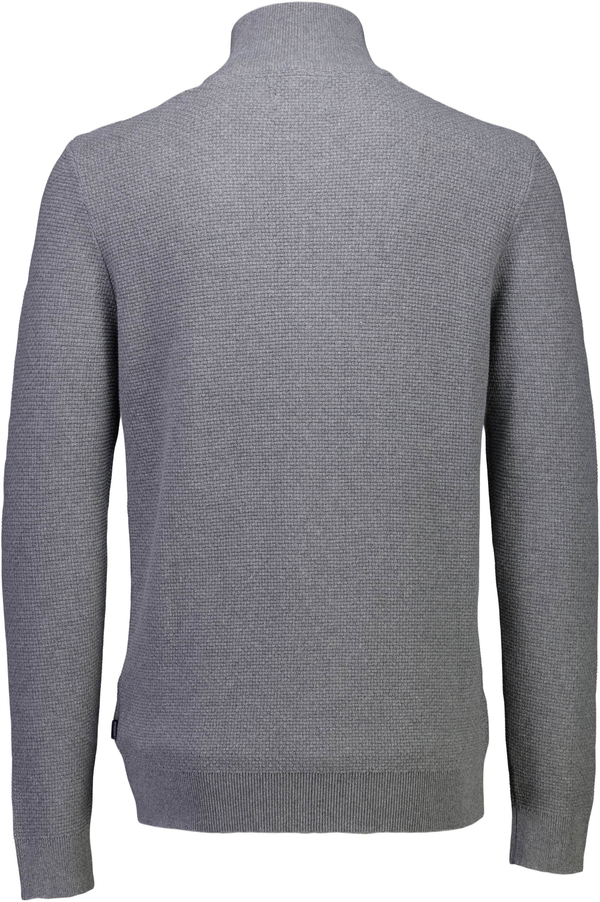 Recycle structure zip cardigan