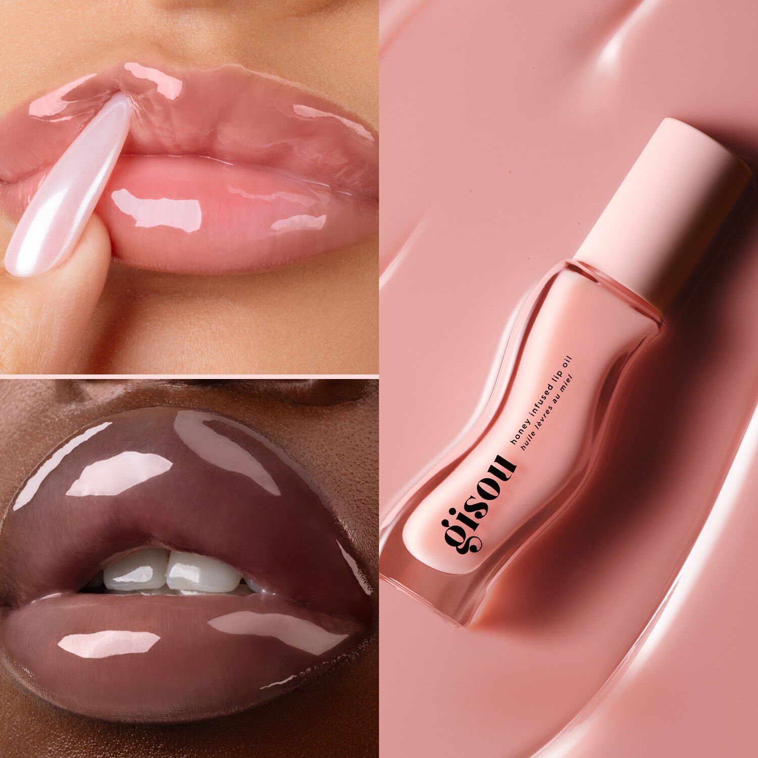 Honey Infused Glazed Lip Trio - S&aelig;t med l&aelig;beolier med honning