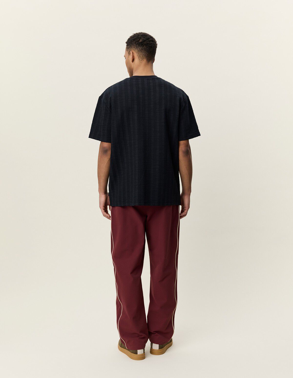 Stripe Jacquard T-Shirt